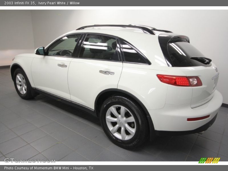 Ivory Pearl White / Willow 2003 Infiniti FX 35