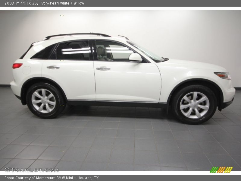 Ivory Pearl White / Willow 2003 Infiniti FX 35