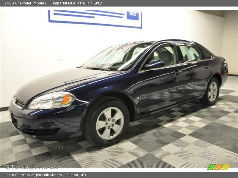 Imperial Blue Metallic / Gray 2008 Chevrolet Impala LT