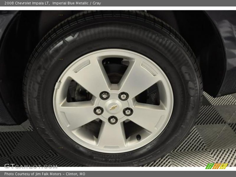 Imperial Blue Metallic / Gray 2008 Chevrolet Impala LT