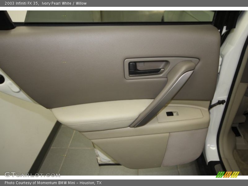 Ivory Pearl White / Willow 2003 Infiniti FX 35