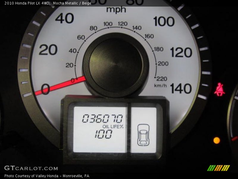 Mocha Metallic / Beige 2010 Honda Pilot LX 4WD
