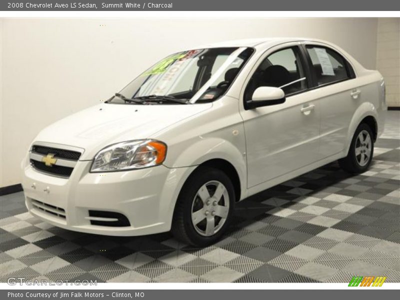 Summit White / Charcoal 2008 Chevrolet Aveo LS Sedan