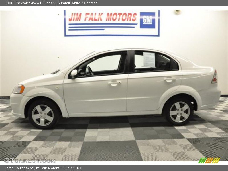Summit White / Charcoal 2008 Chevrolet Aveo LS Sedan