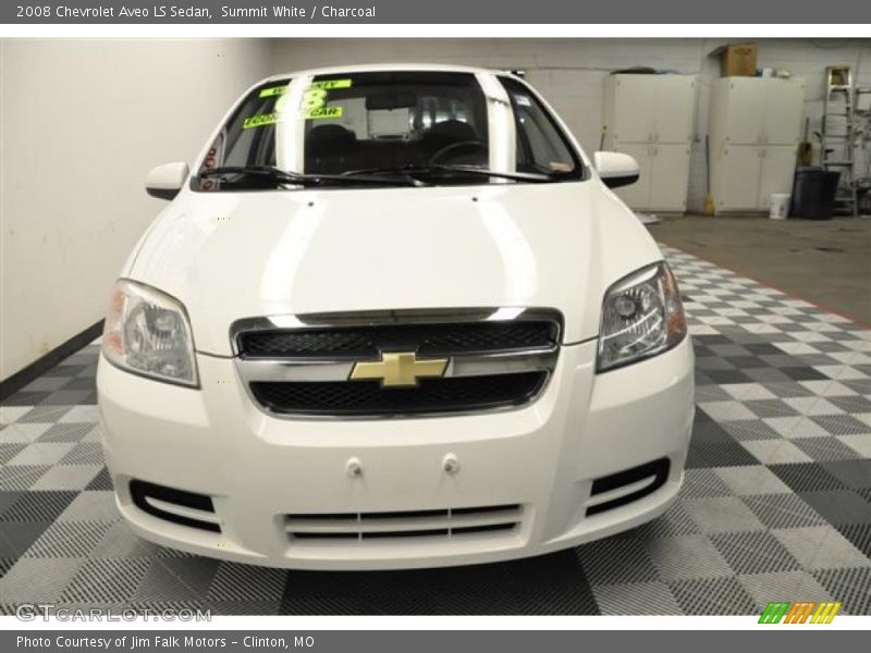 Summit White / Charcoal 2008 Chevrolet Aveo LS Sedan