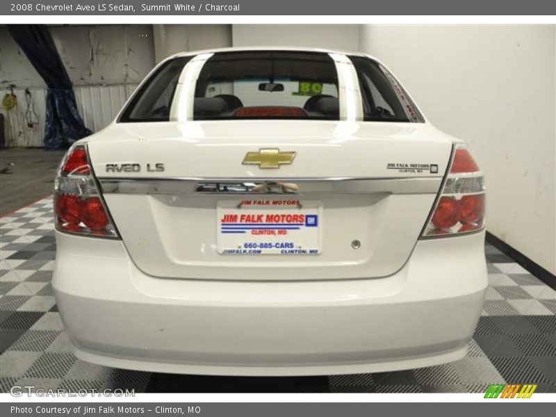 Summit White / Charcoal 2008 Chevrolet Aveo LS Sedan