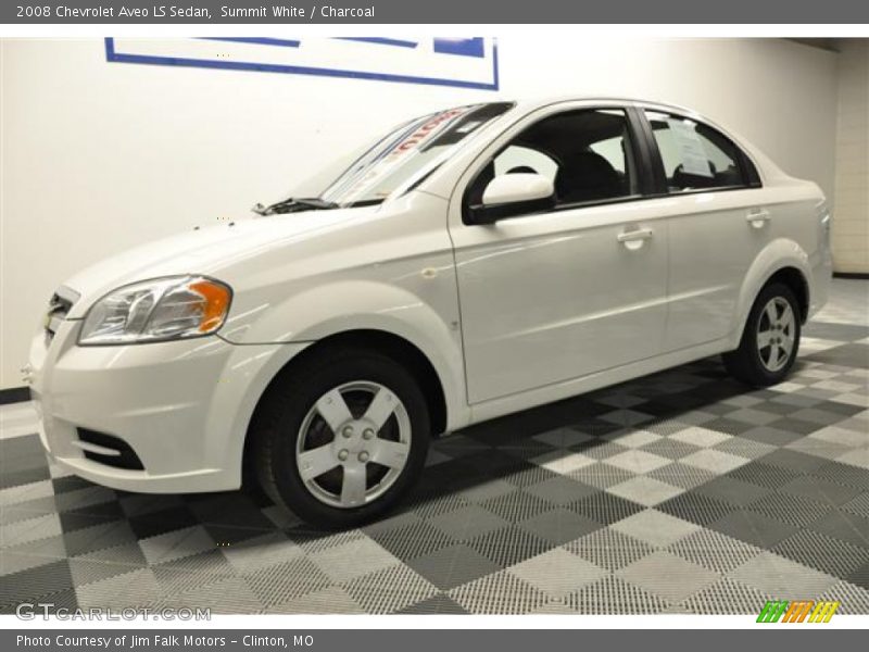 Summit White / Charcoal 2008 Chevrolet Aveo LS Sedan