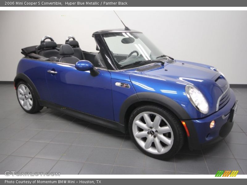Hyper Blue Metallic / Panther Black 2006 Mini Cooper S Convertible