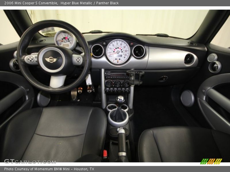 Hyper Blue Metallic / Panther Black 2006 Mini Cooper S Convertible