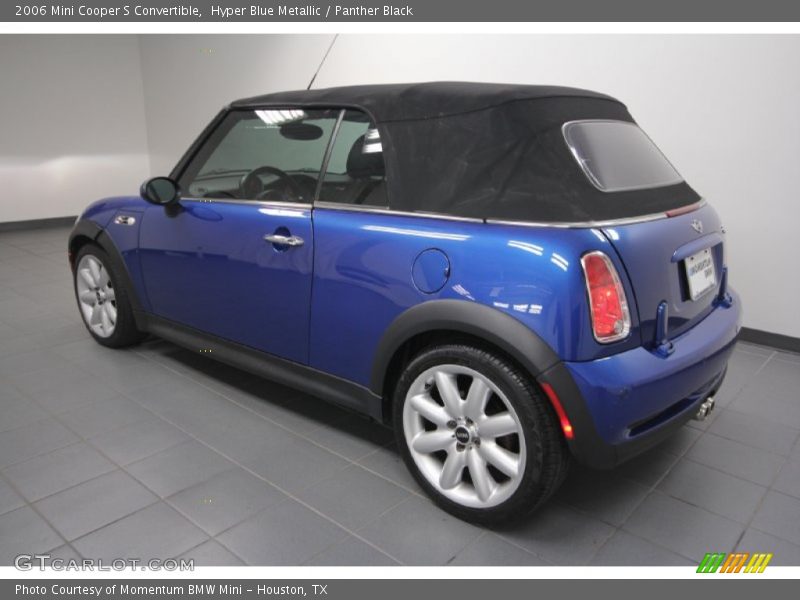 Hyper Blue Metallic / Panther Black 2006 Mini Cooper S Convertible