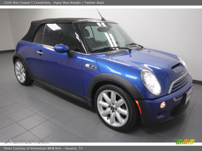 Hyper Blue Metallic / Panther Black 2006 Mini Cooper S Convertible