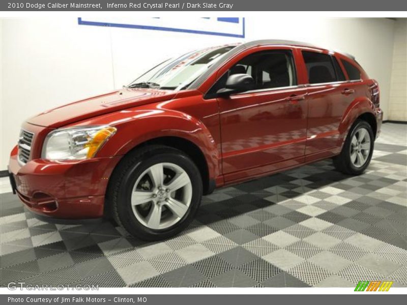 Inferno Red Crystal Pearl / Dark Slate Gray 2010 Dodge Caliber Mainstreet