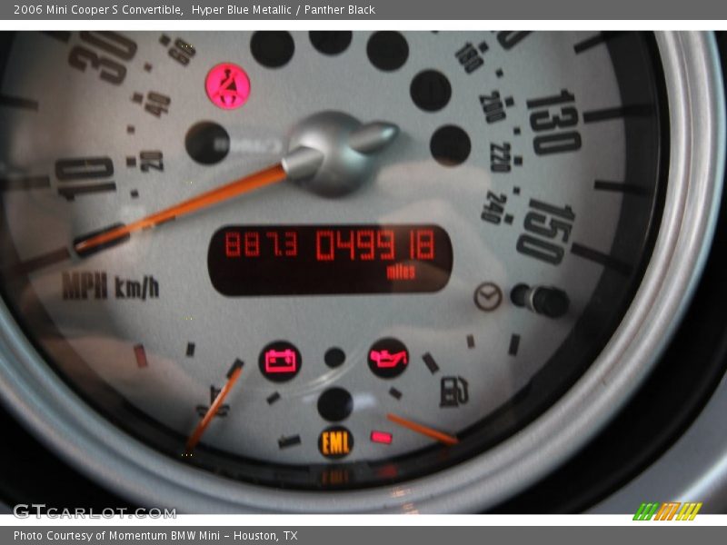 Hyper Blue Metallic / Panther Black 2006 Mini Cooper S Convertible