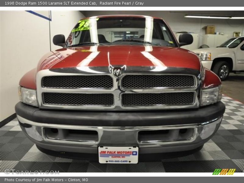 Radiant Fire Pearl / Gray 1998 Dodge Ram 1500 Laramie SLT Extended Cab