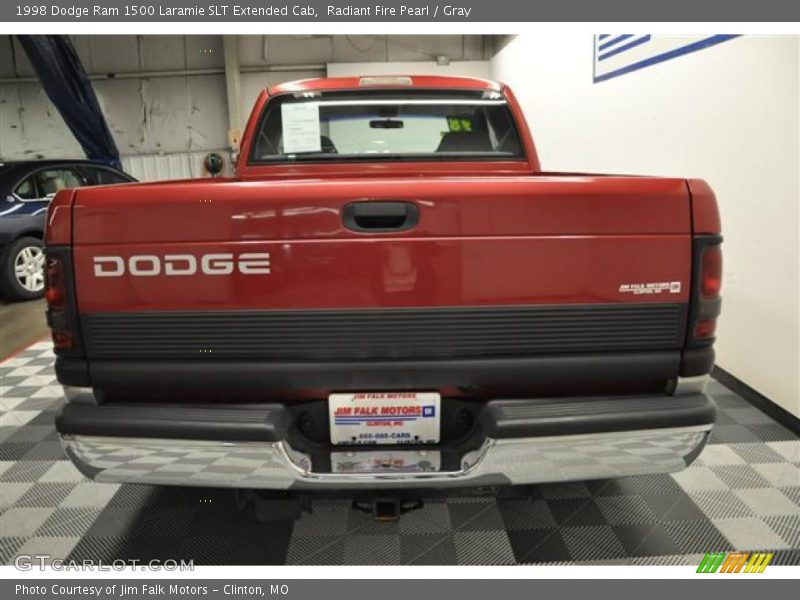 Radiant Fire Pearl / Gray 1998 Dodge Ram 1500 Laramie SLT Extended Cab