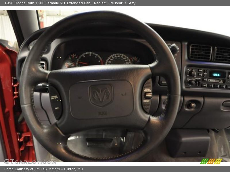 Radiant Fire Pearl / Gray 1998 Dodge Ram 1500 Laramie SLT Extended Cab
