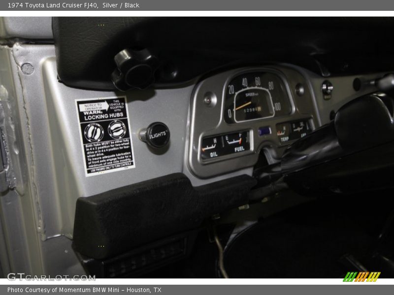 Silver / Black 1974 Toyota Land Cruiser FJ40