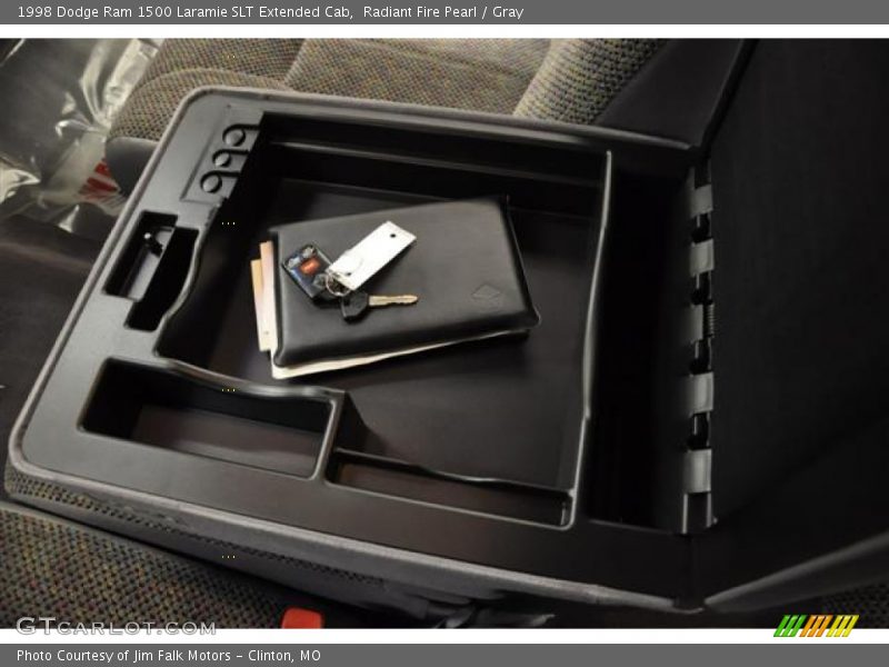 Radiant Fire Pearl / Gray 1998 Dodge Ram 1500 Laramie SLT Extended Cab