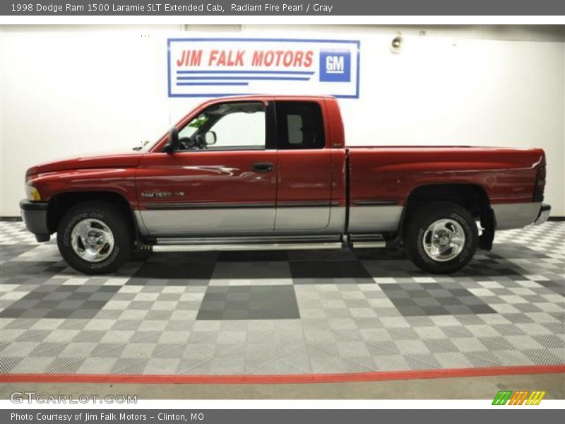 Radiant Fire Pearl / Gray 1998 Dodge Ram 1500 Laramie SLT Extended Cab
