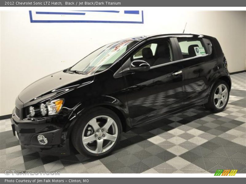 Black / Jet Black/Dark Titanium 2012 Chevrolet Sonic LTZ Hatch