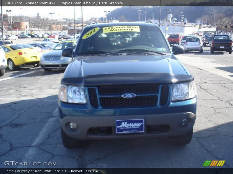 Tropic Green Metallic / Dark Graphite 2001 Ford Explorer Sport 4x4