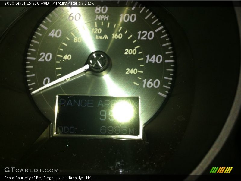 Mercury Metallic / Black 2010 Lexus GS 350 AWD