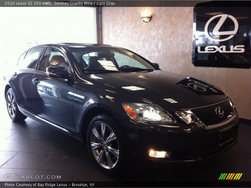 Smokey Granite Mica / Light Gray 2010 Lexus GS 350 AWD