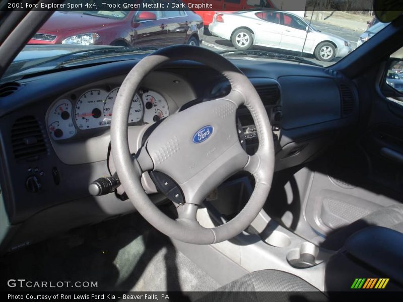 Tropic Green Metallic / Dark Graphite 2001 Ford Explorer Sport 4x4