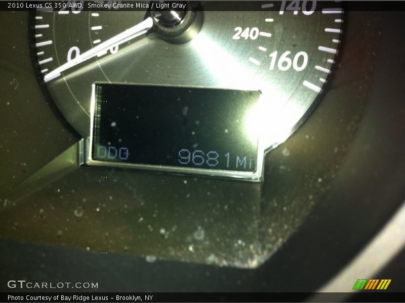 Smokey Granite Mica / Light Gray 2010 Lexus GS 350 AWD