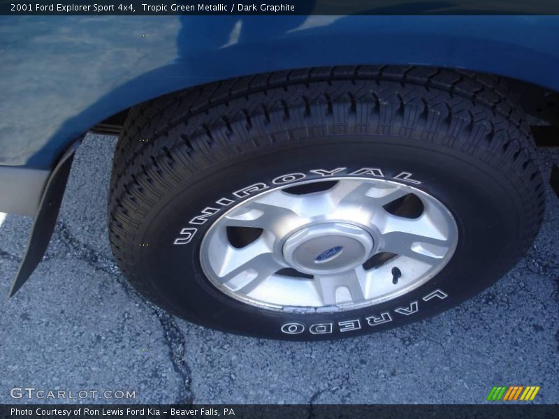 Tropic Green Metallic / Dark Graphite 2001 Ford Explorer Sport 4x4