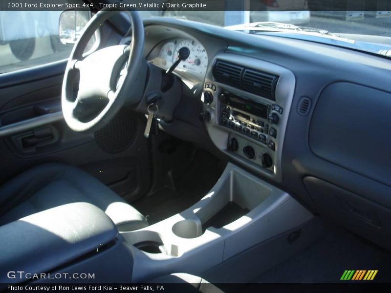 Tropic Green Metallic / Dark Graphite 2001 Ford Explorer Sport 4x4