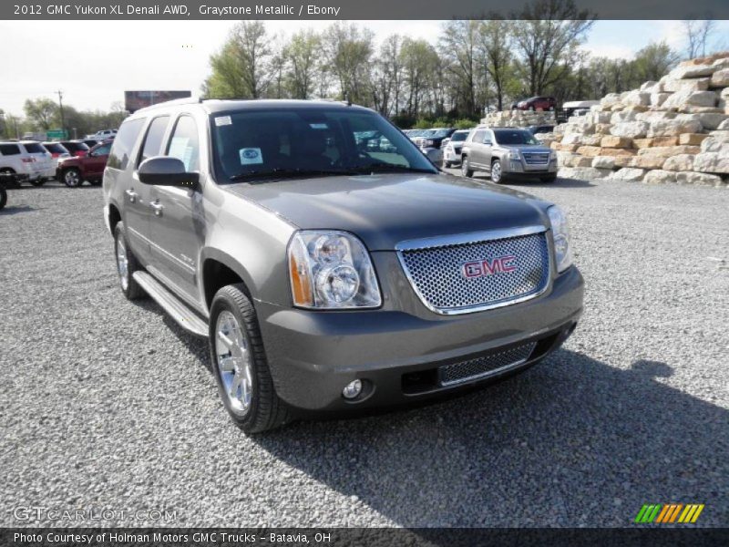 Graystone Metallic / Ebony 2012 GMC Yukon XL Denali AWD
