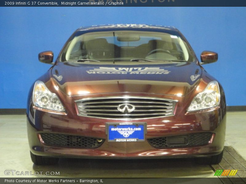 Midnight Garnet Metallic / Graphite 2009 Infiniti G 37 Convertible