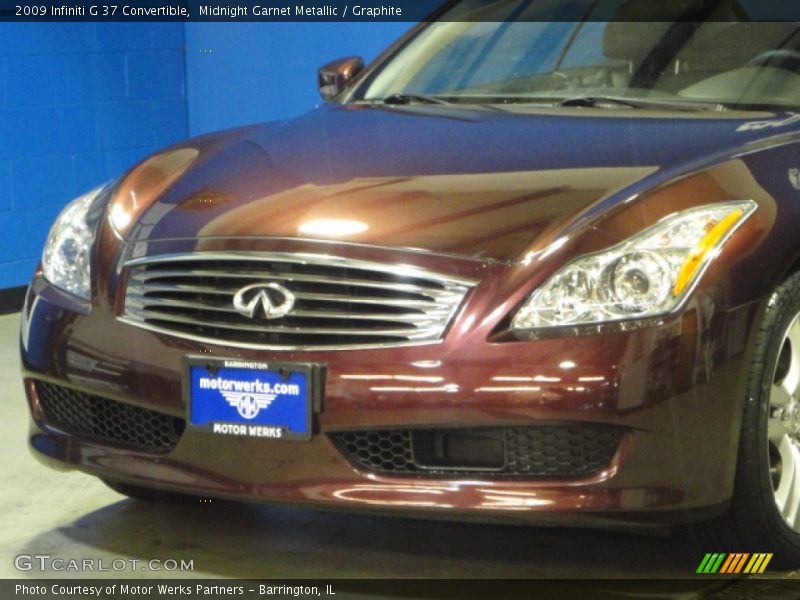Midnight Garnet Metallic / Graphite 2009 Infiniti G 37 Convertible