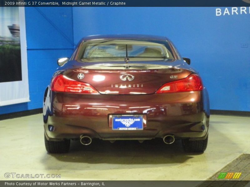 Midnight Garnet Metallic / Graphite 2009 Infiniti G 37 Convertible