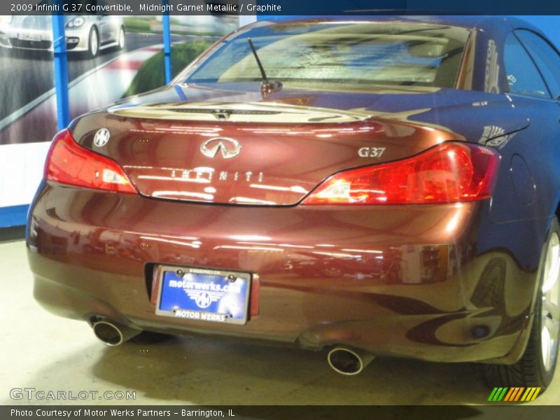 Midnight Garnet Metallic / Graphite 2009 Infiniti G 37 Convertible