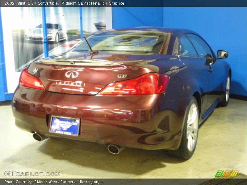 Midnight Garnet Metallic / Graphite 2009 Infiniti G 37 Convertible