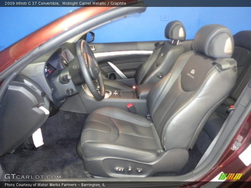 Midnight Garnet Metallic / Graphite 2009 Infiniti G 37 Convertible