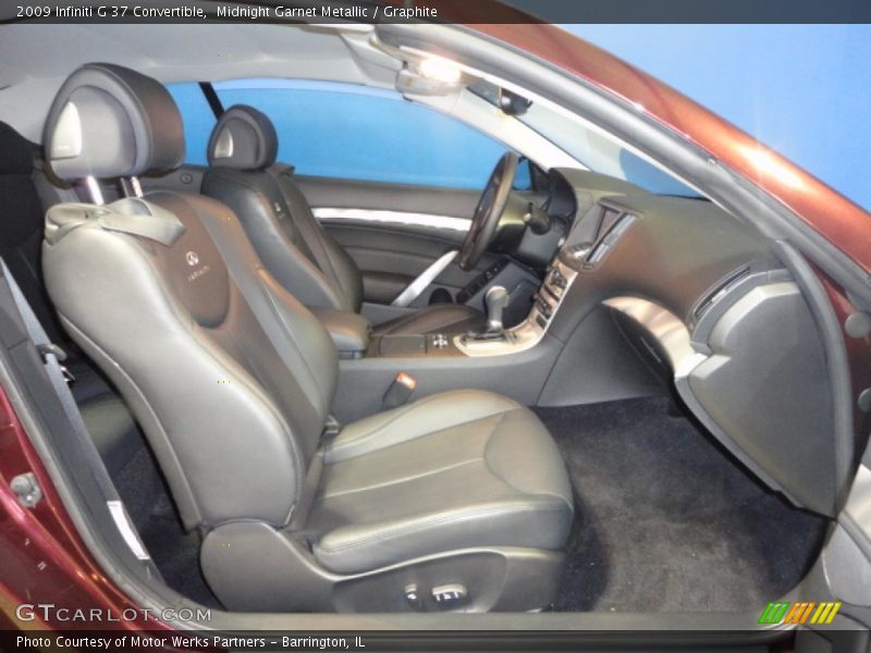 Midnight Garnet Metallic / Graphite 2009 Infiniti G 37 Convertible