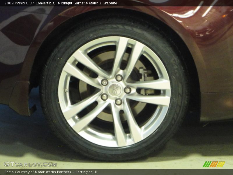 Midnight Garnet Metallic / Graphite 2009 Infiniti G 37 Convertible