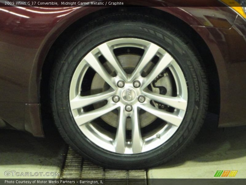 Midnight Garnet Metallic / Graphite 2009 Infiniti G 37 Convertible