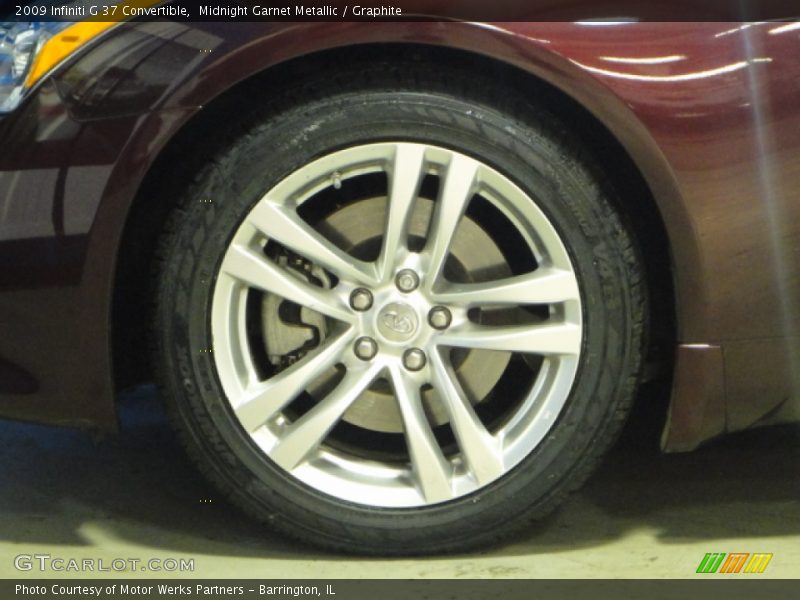 Midnight Garnet Metallic / Graphite 2009 Infiniti G 37 Convertible