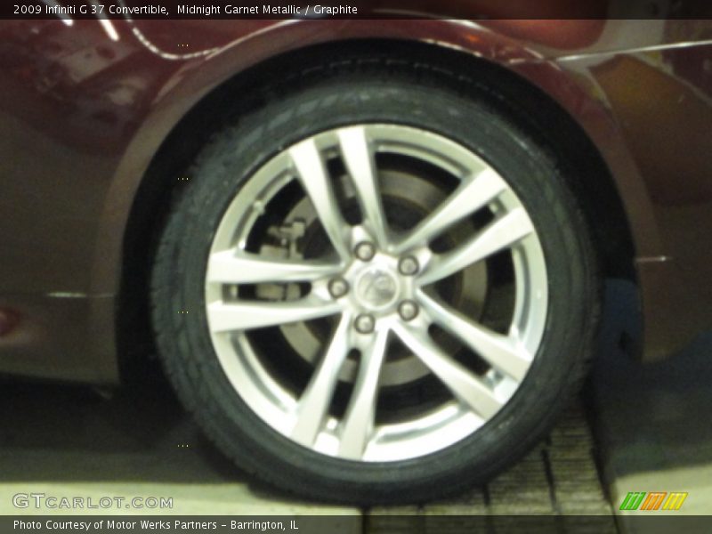 Midnight Garnet Metallic / Graphite 2009 Infiniti G 37 Convertible