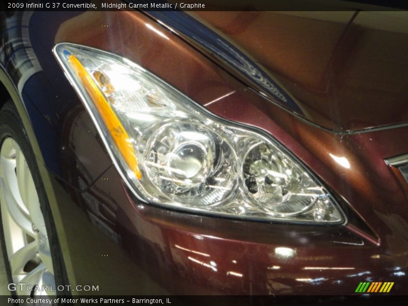 Midnight Garnet Metallic / Graphite 2009 Infiniti G 37 Convertible