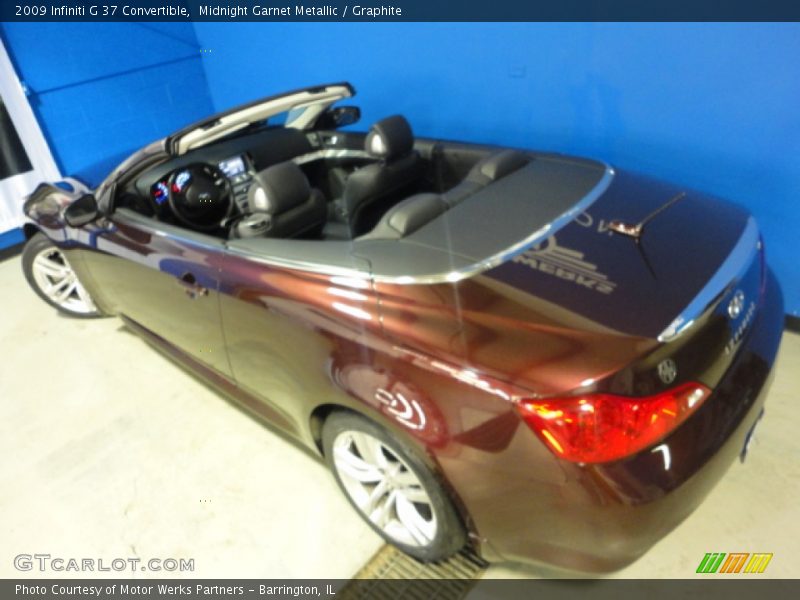 Midnight Garnet Metallic / Graphite 2009 Infiniti G 37 Convertible