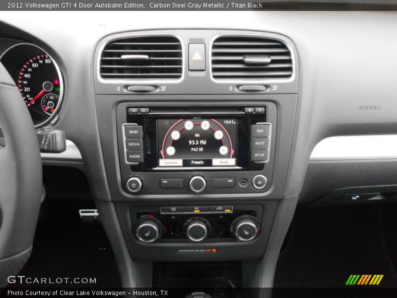 Controls of 2012 GTI 4 Door Autobahn Edition