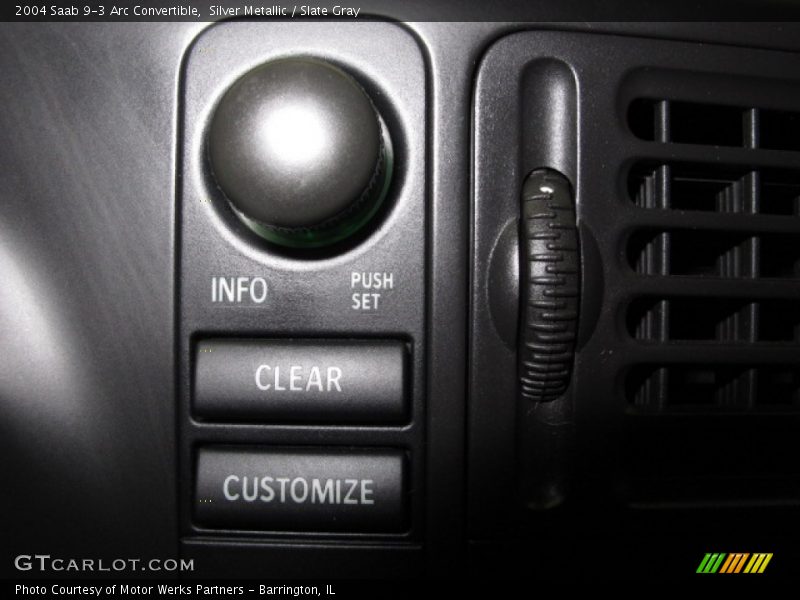 Silver Metallic / Slate Gray 2004 Saab 9-3 Arc Convertible