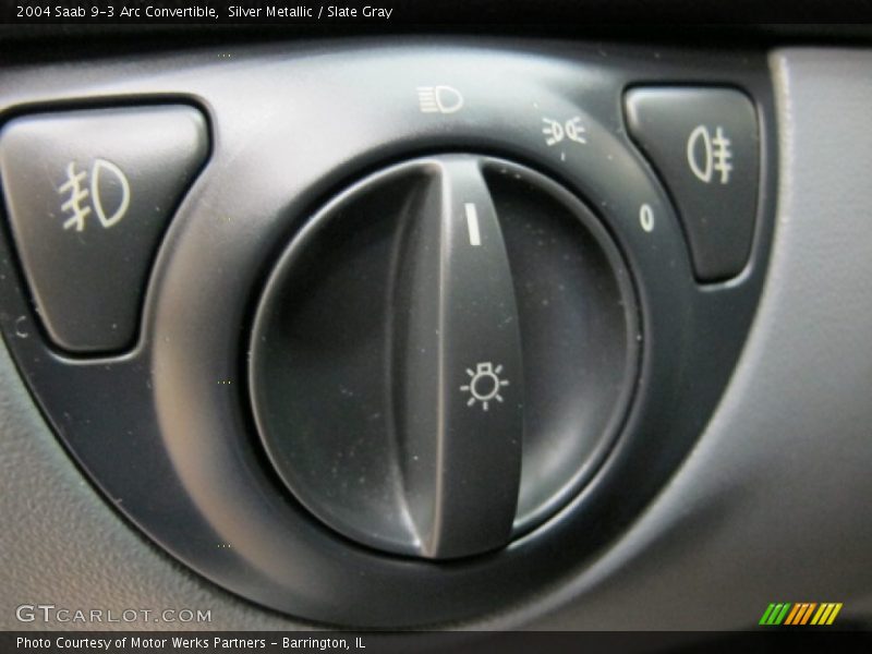 Silver Metallic / Slate Gray 2004 Saab 9-3 Arc Convertible