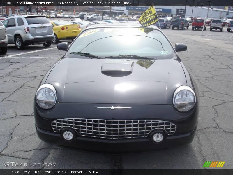 Evening Black / Midnight Black 2002 Ford Thunderbird Premium Roadster