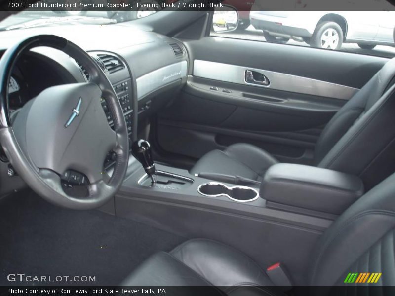 Evening Black / Midnight Black 2002 Ford Thunderbird Premium Roadster